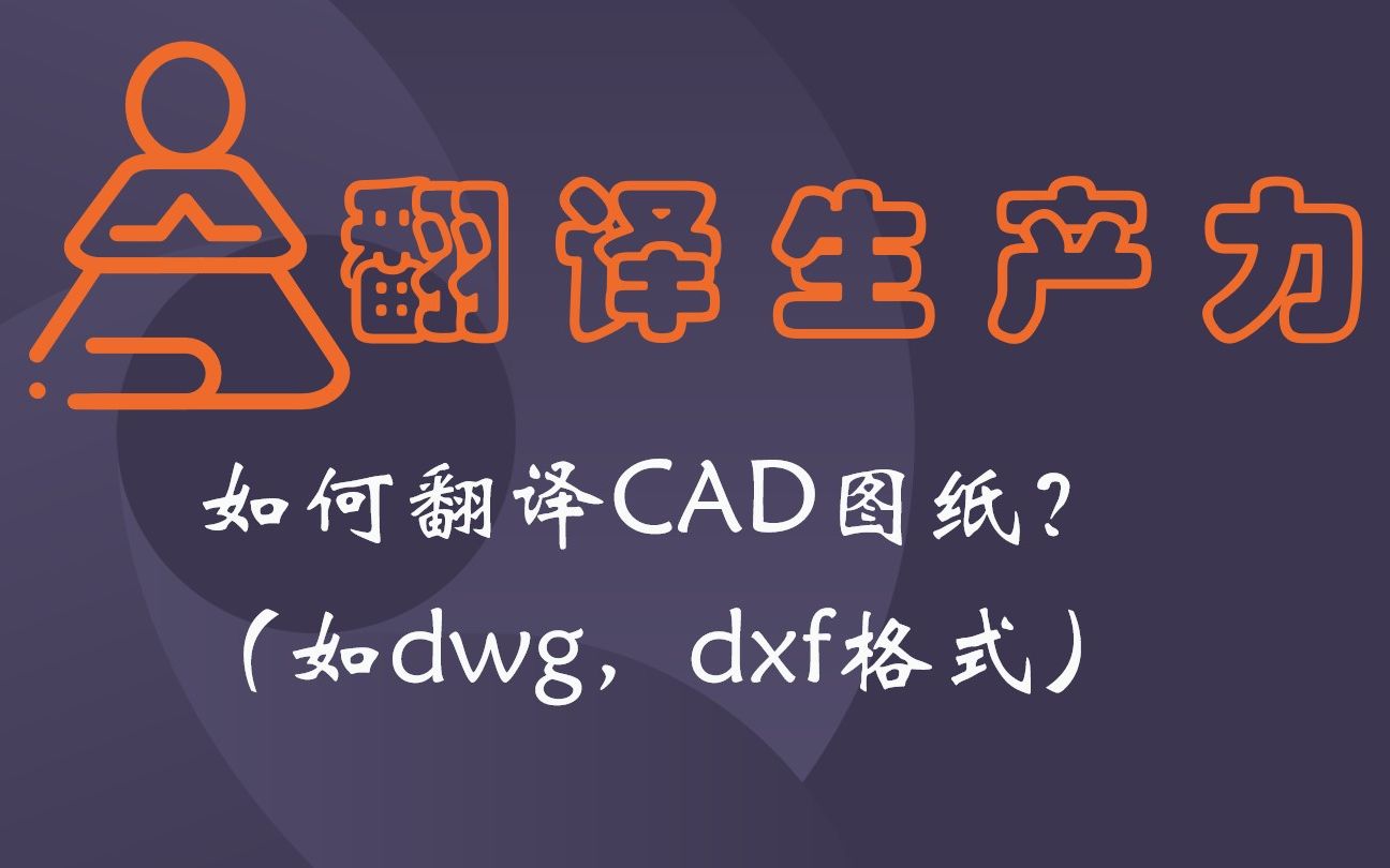 【翻译生产力】如何翻译CAD图纸(以def文档为例)哔哩哔哩bilibili