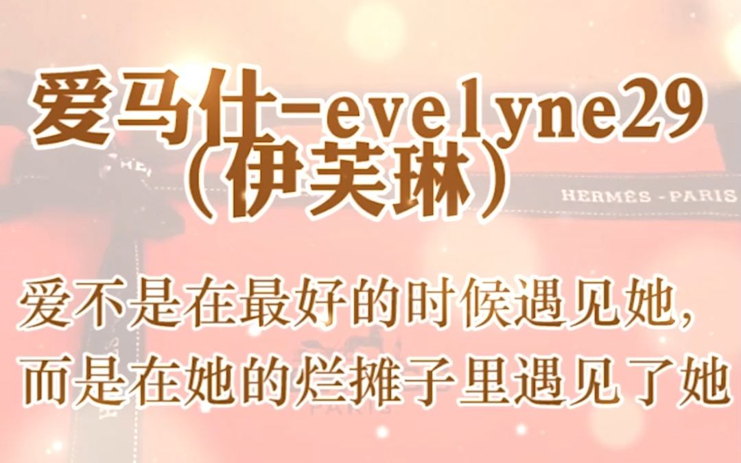 爱马仕evelyne29(伊芙琳)哔哩哔哩bilibili