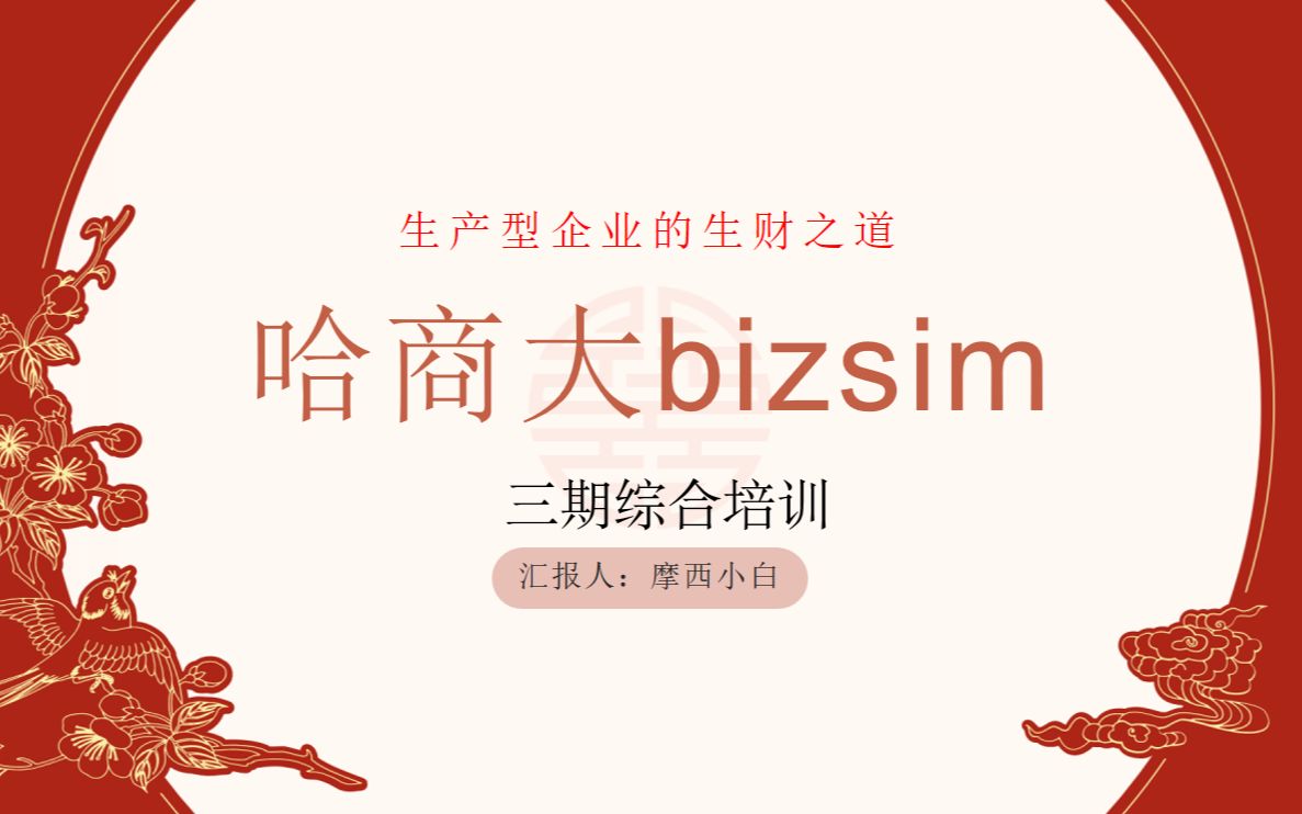 bizsim综合培训哔哩哔哩bilibili