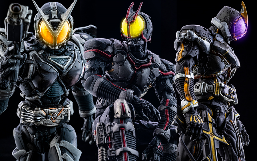 『合集』近20年历史的老物 sic 假面骑士555系列 faiz & kaixa &