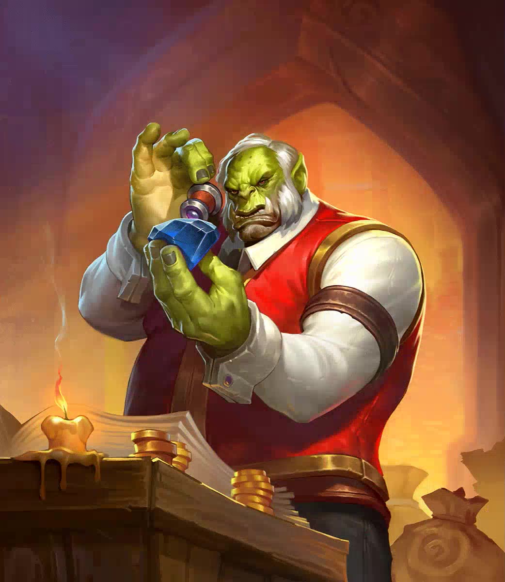 达拉然大劫案冒险模式boss银行家比格斯插画制作过程