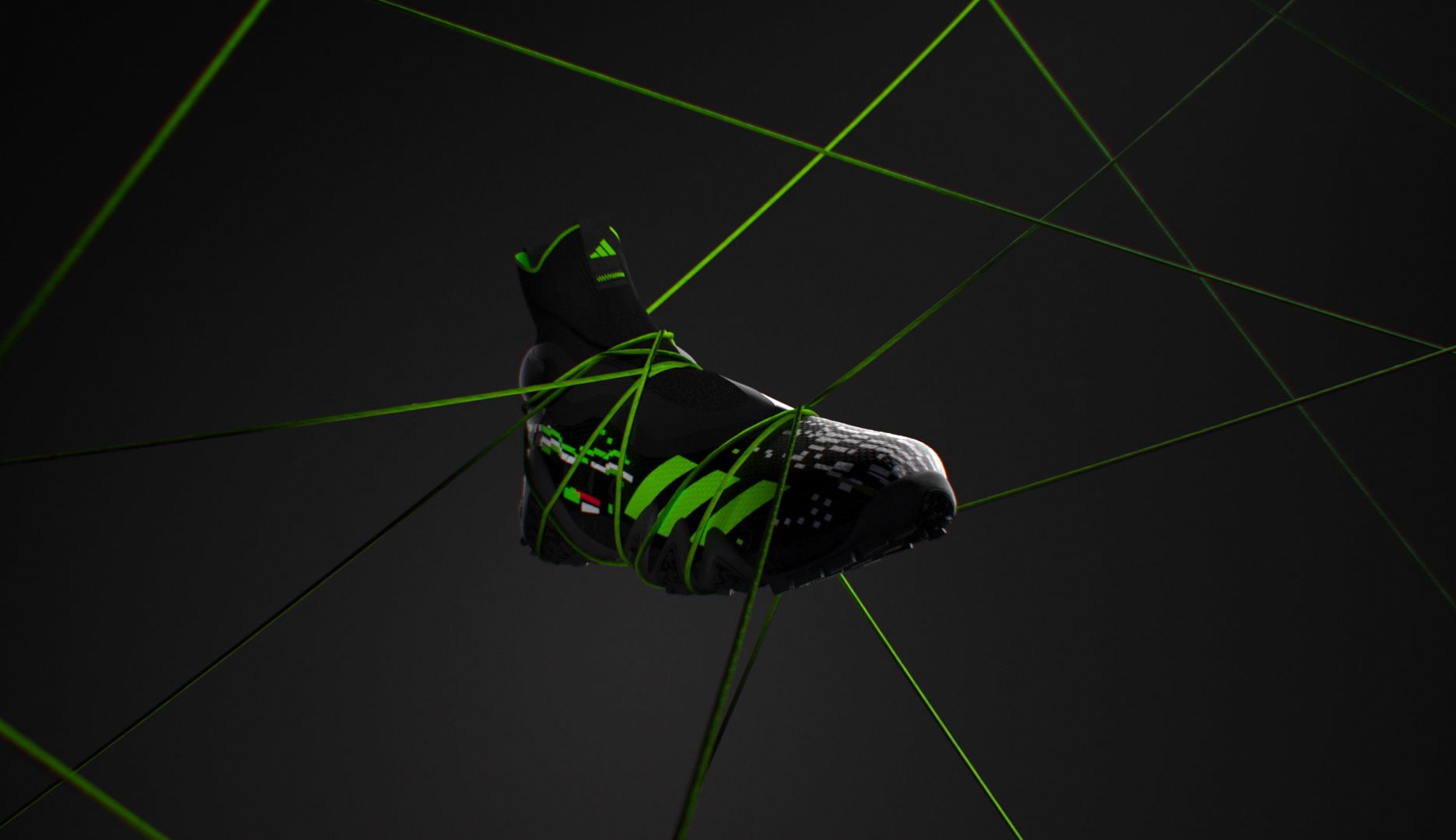 【c4d动态视觉鉴赏】adidas阿迪达斯运动鞋三维创意视觉动画 c4d动画