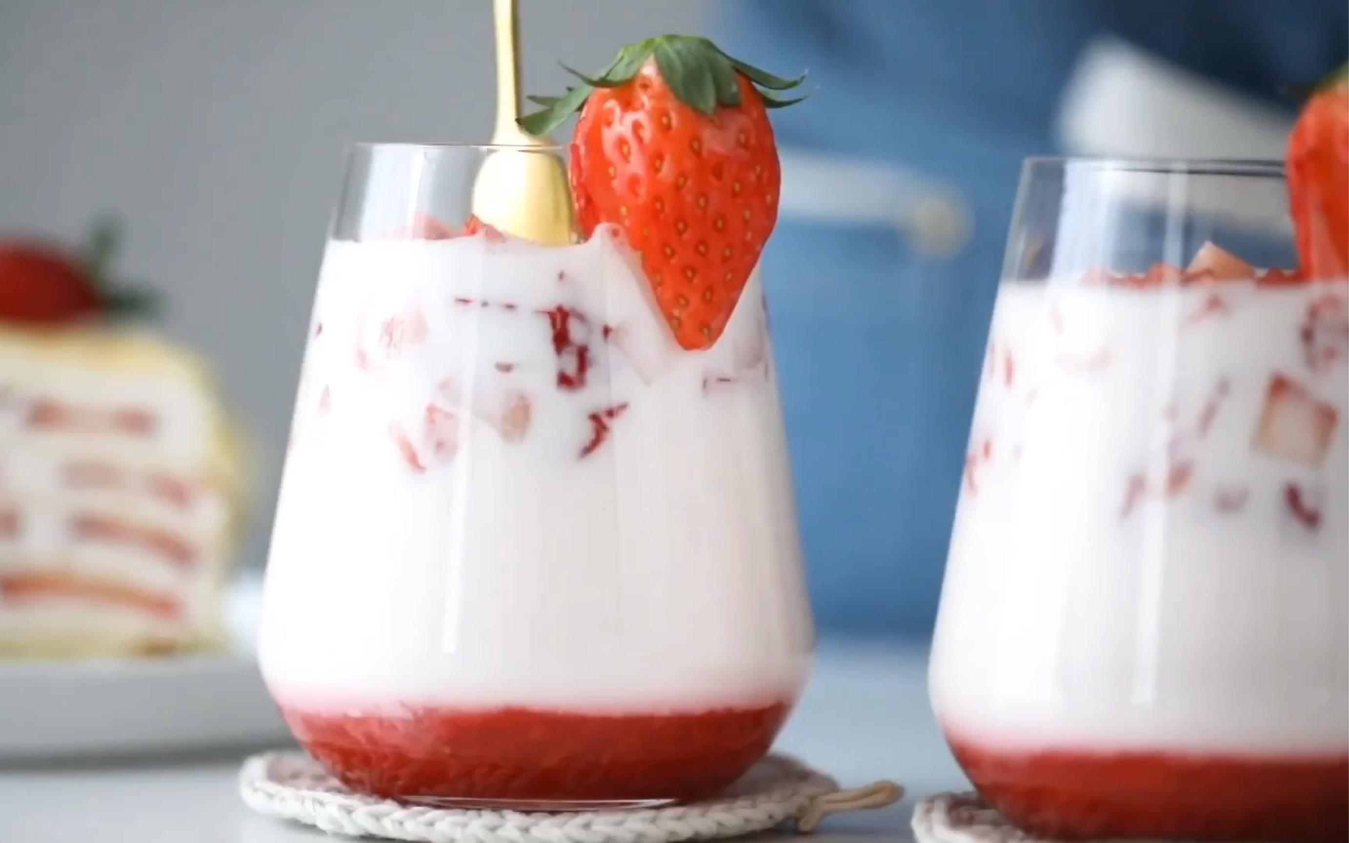 【maison olivia】[中字]新鲜的草莓牛奶(免熬酱版)