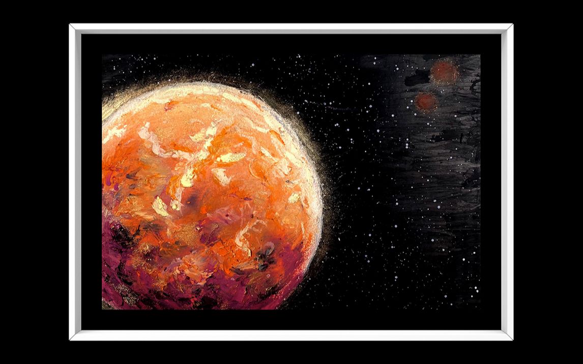 【油画棒教程】星球| 油画棒临摹| 0基础新手教程| 绘画全过程