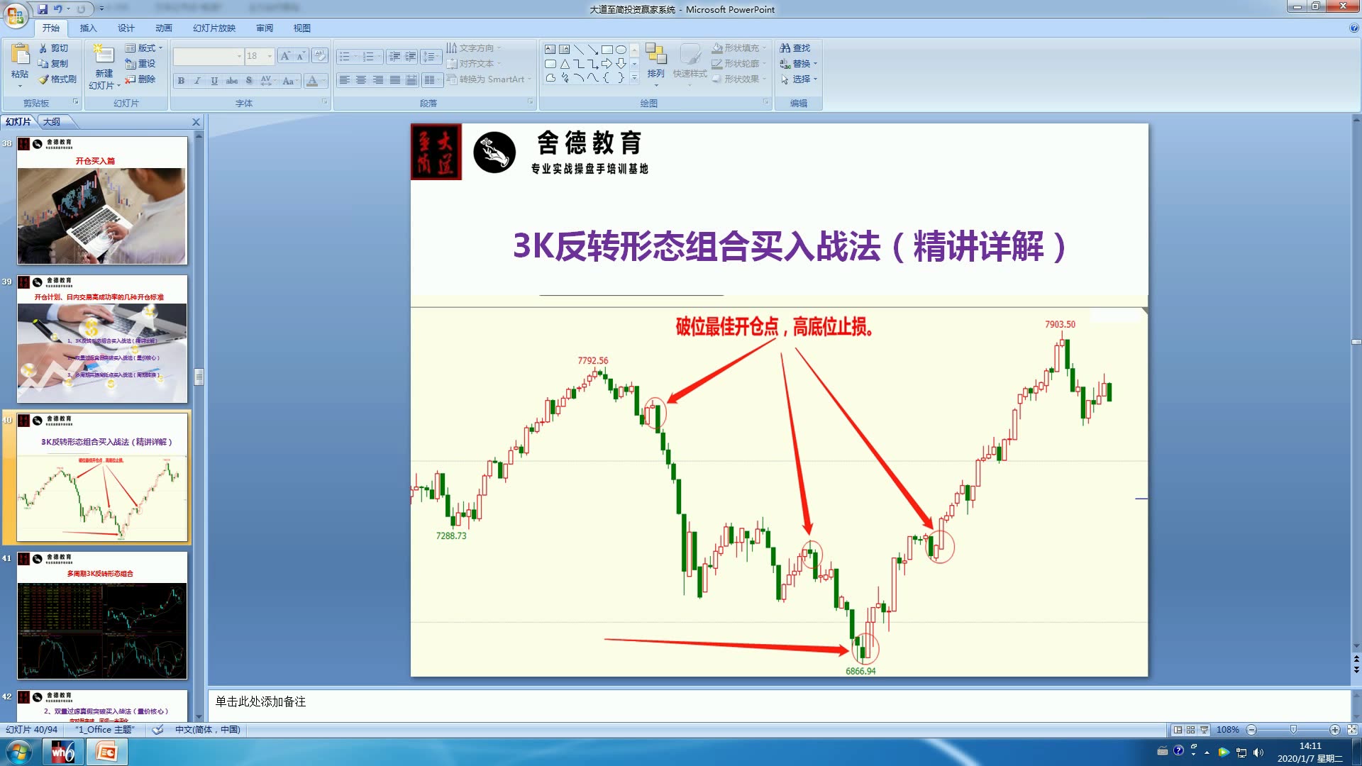 [图]李幸福老师；期货实盘交易操作案例分析-3k买入技术形态