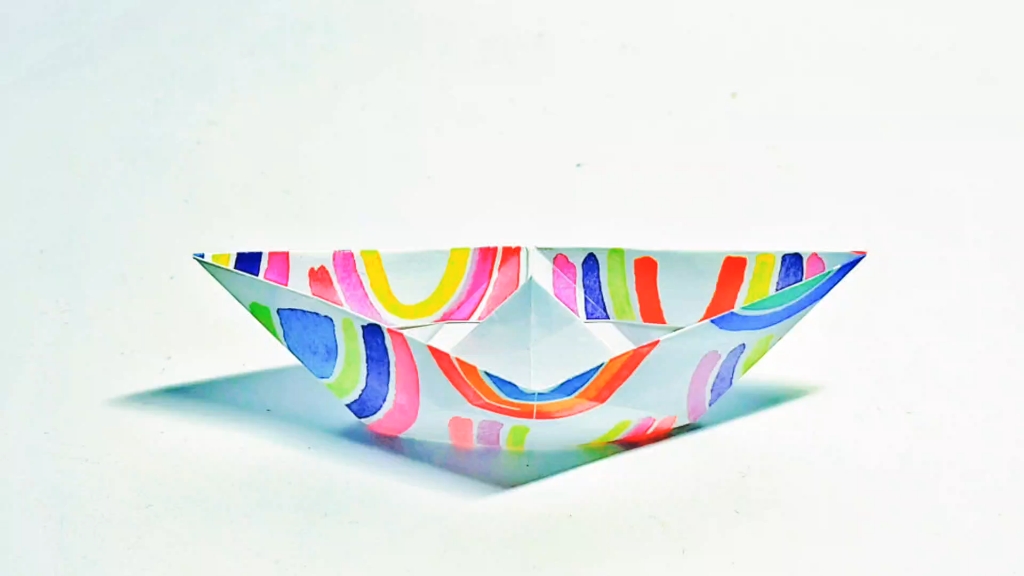 儿时回忆,小帆船折纸教程