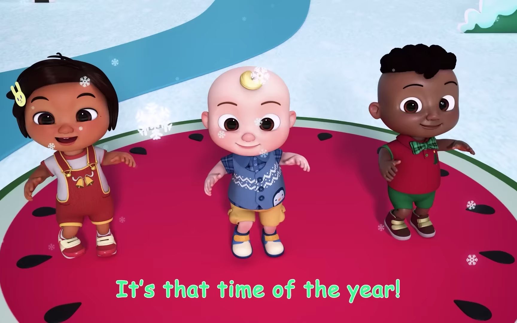 [图]Christmas Time Dance Dance Party CoComelon Nursery Rhymes & Kids Songs