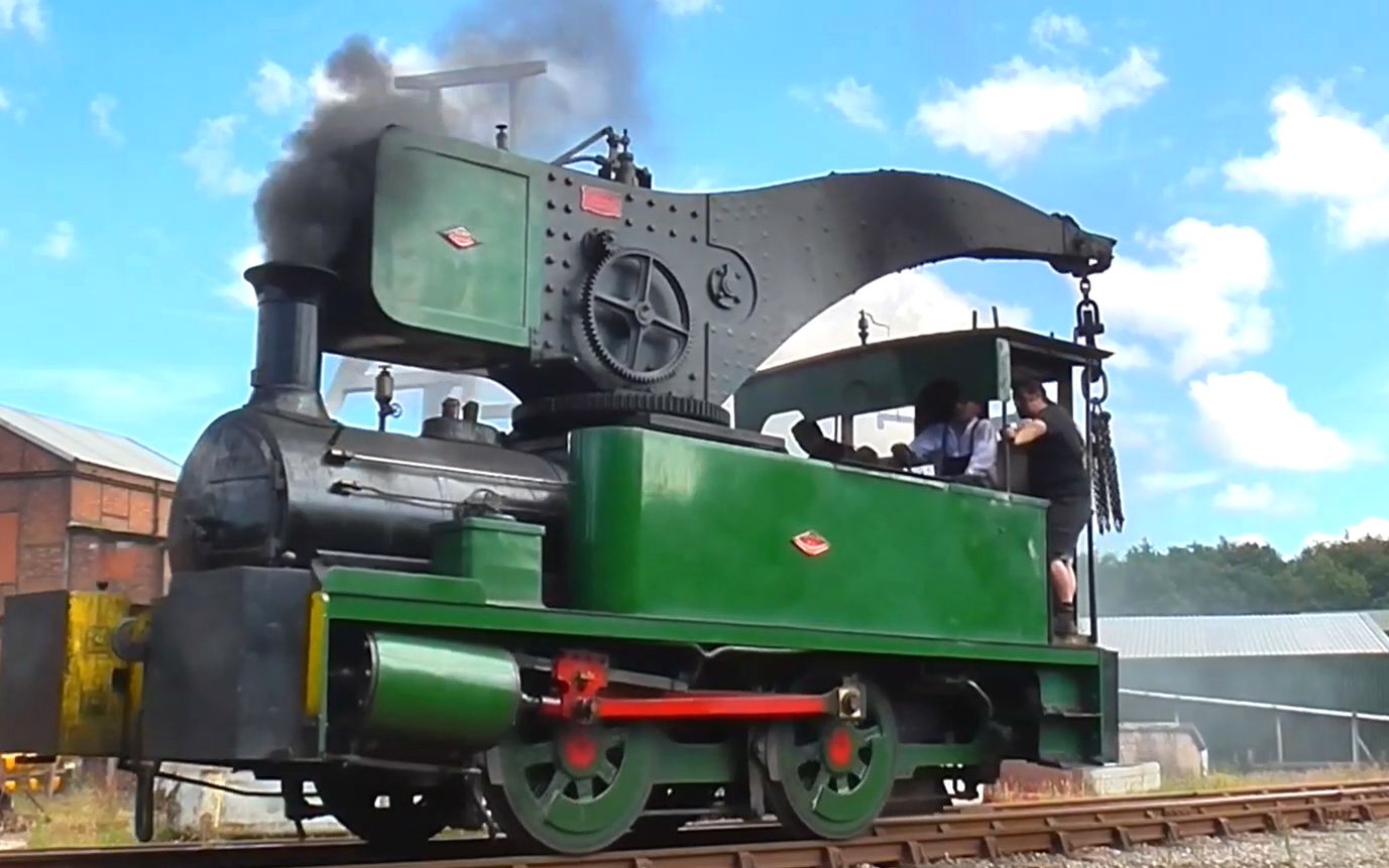 【难得一见】铁路蒸汽吊车 运行记录_哔哩哔哩_bilibili