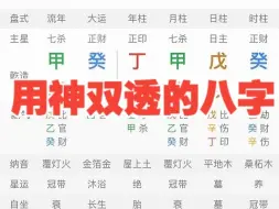 Download Video: 用神双透的八字！