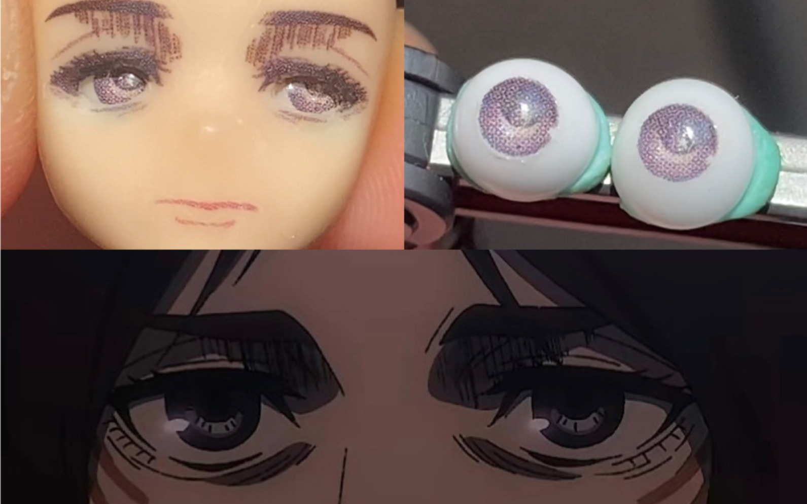 【客单展示】进击的巨人皮克·芬格尔水贴脸和开眼脸展示