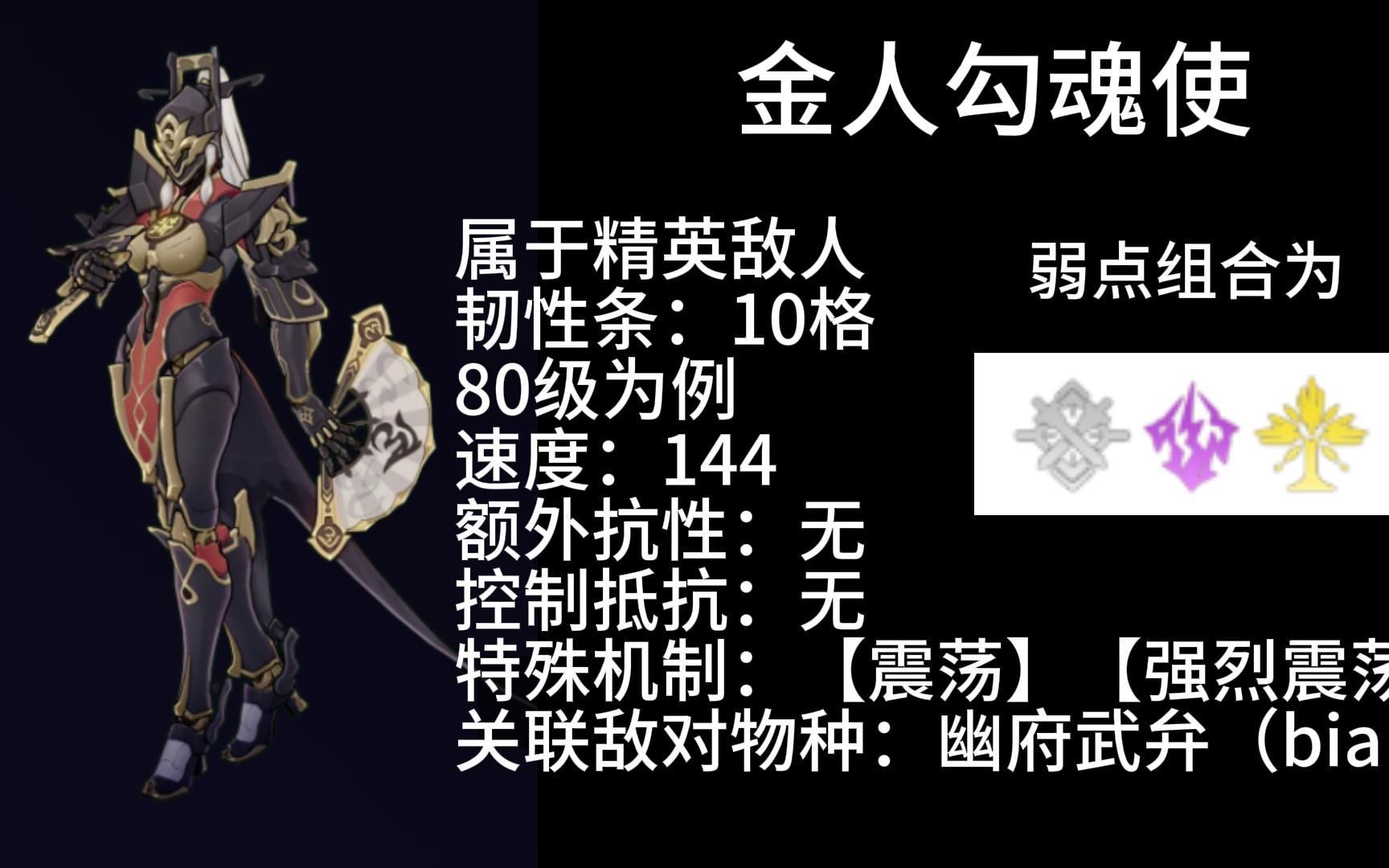 【星穹铁道】金人勾魂使【敌对物种全解析】