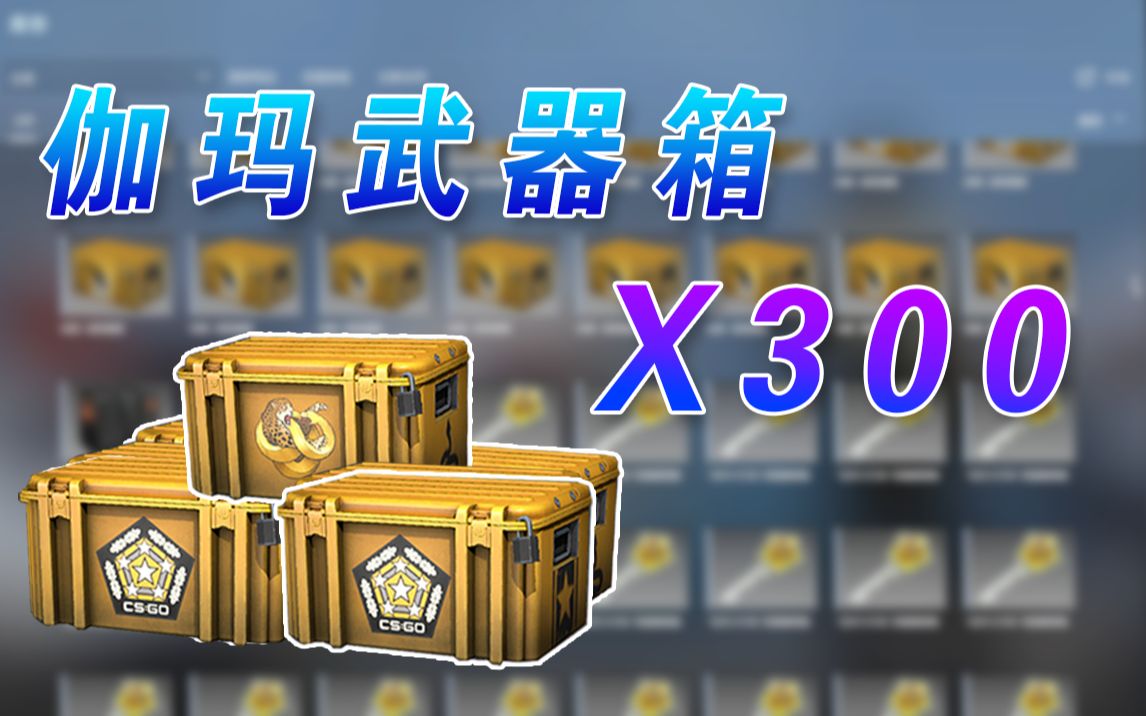 csgo开箱300个伽玛武器箱能开出什么