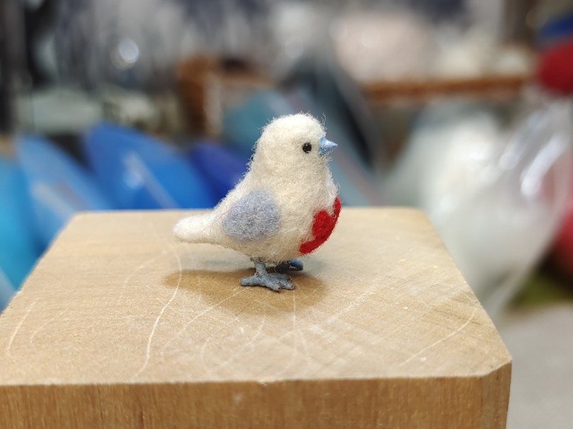 17秒带你体验戳一只惩戒鸟,羊毛毡小鸟,迷你审判鸟