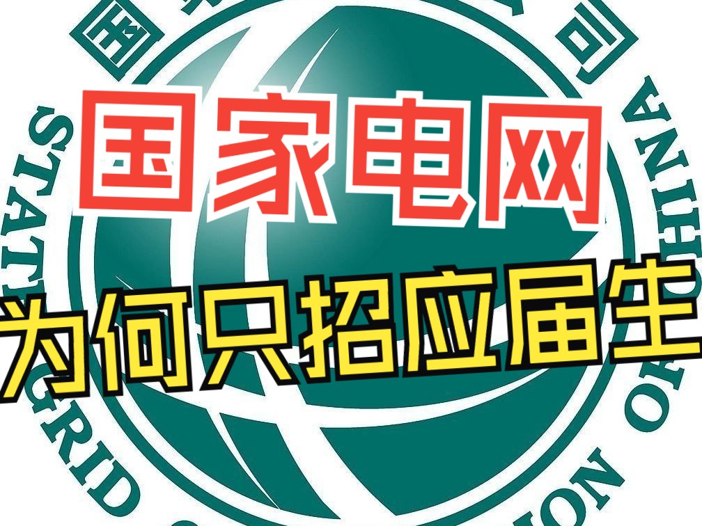 国家电网,为何只招应届生?哔哩哔哩bilibili