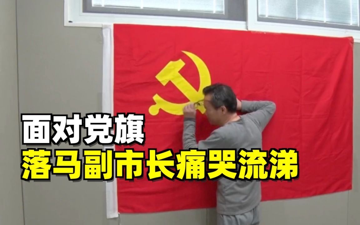 面对党旗,落马副市长痛哭流涕哔哩哔哩bilibili