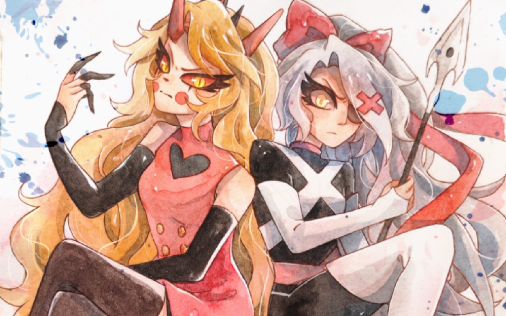 【地狱客栈水彩绘图过程】 对不起 但是我真的好爱决战版charlie