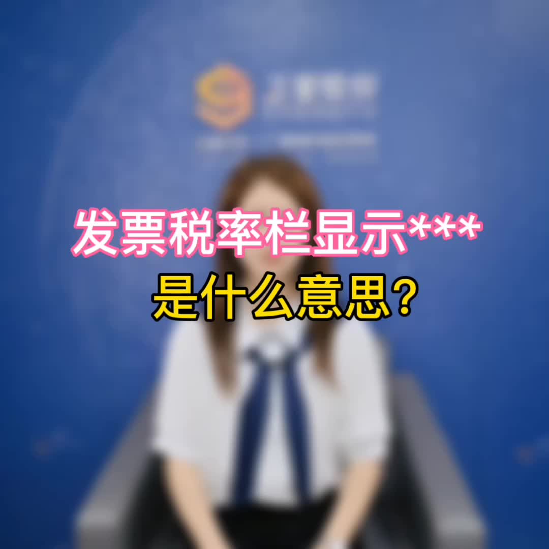 发票税率栏显示星号是什么意思哔哩哔哩bilibili