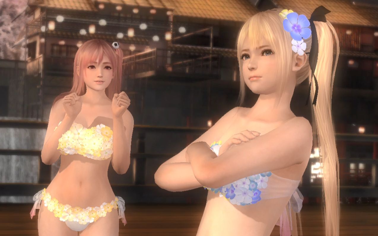 [图]【DOA5 最高难度电脑R】丢人的玛丽&穗乃果双人vs贝曼克里斯汀双恶魔