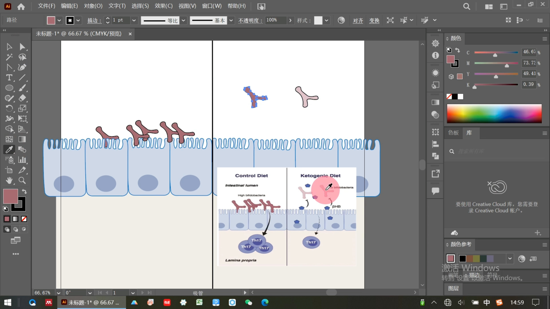 Ai绘制科研插图(6)高分sci中的机制图绘制哔哩哔哩bilibili