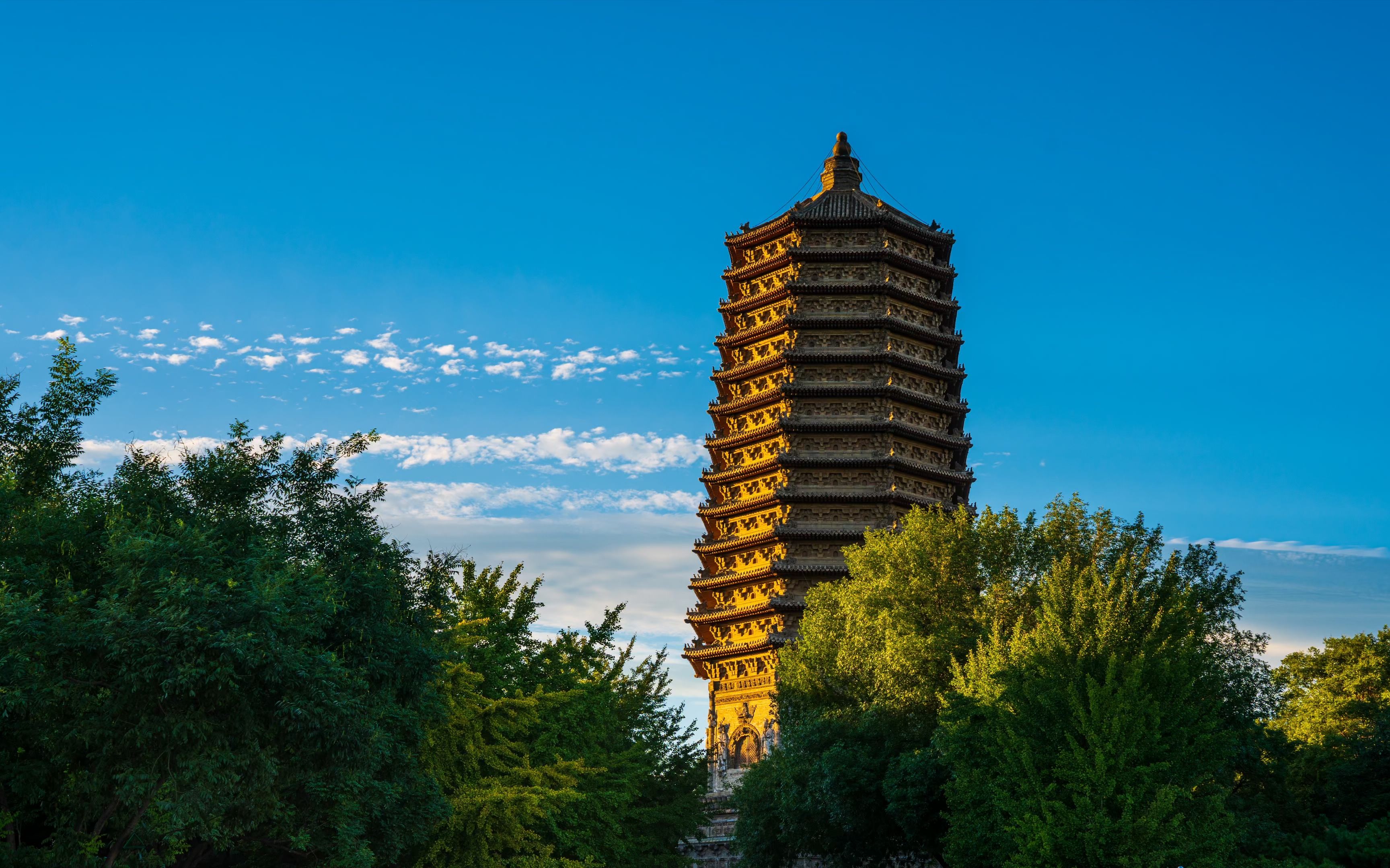 北京观音禅寺古塔公园图片