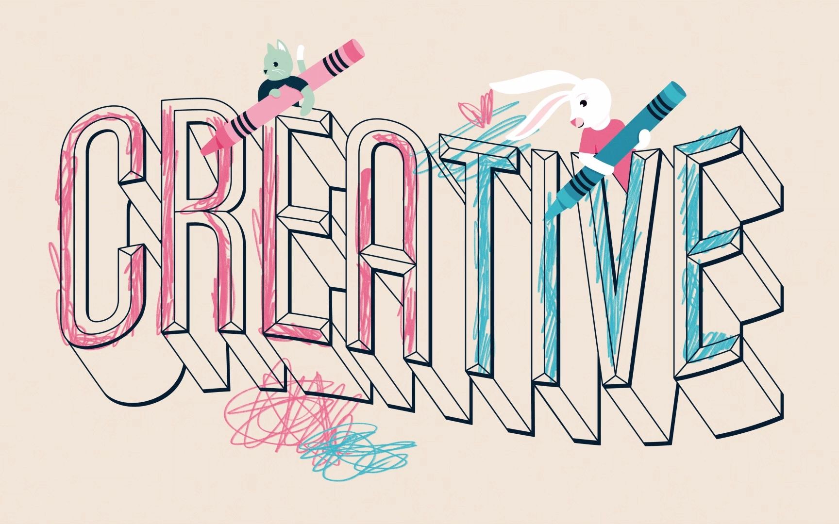 【二维动画】创意手绘插画风格动态设计《tomorrow ill be brave