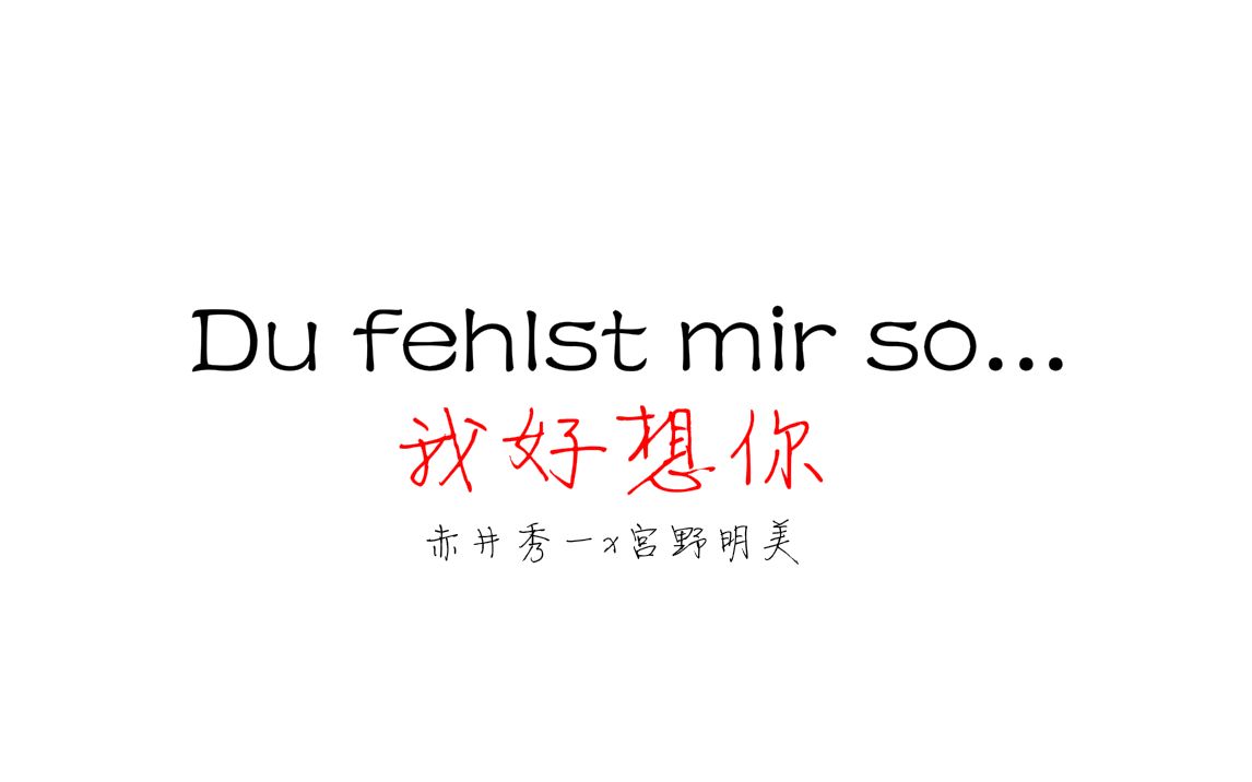 [名柯/秀明] Du fehlst mir so...哔哩哔哩bilibili