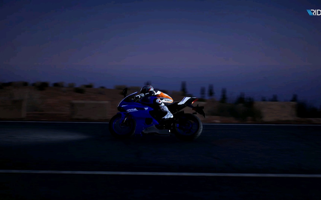 云骑车之雅马哈r6夜晚跑山～(~▽~～)