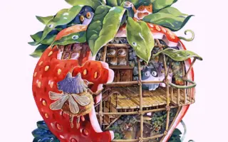 第期|看插画师用水彩画草莓屋