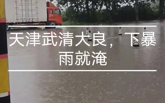 天津市武清区大良镇木秀园小区下暴雨就淹!哔哩哔哩bilibili