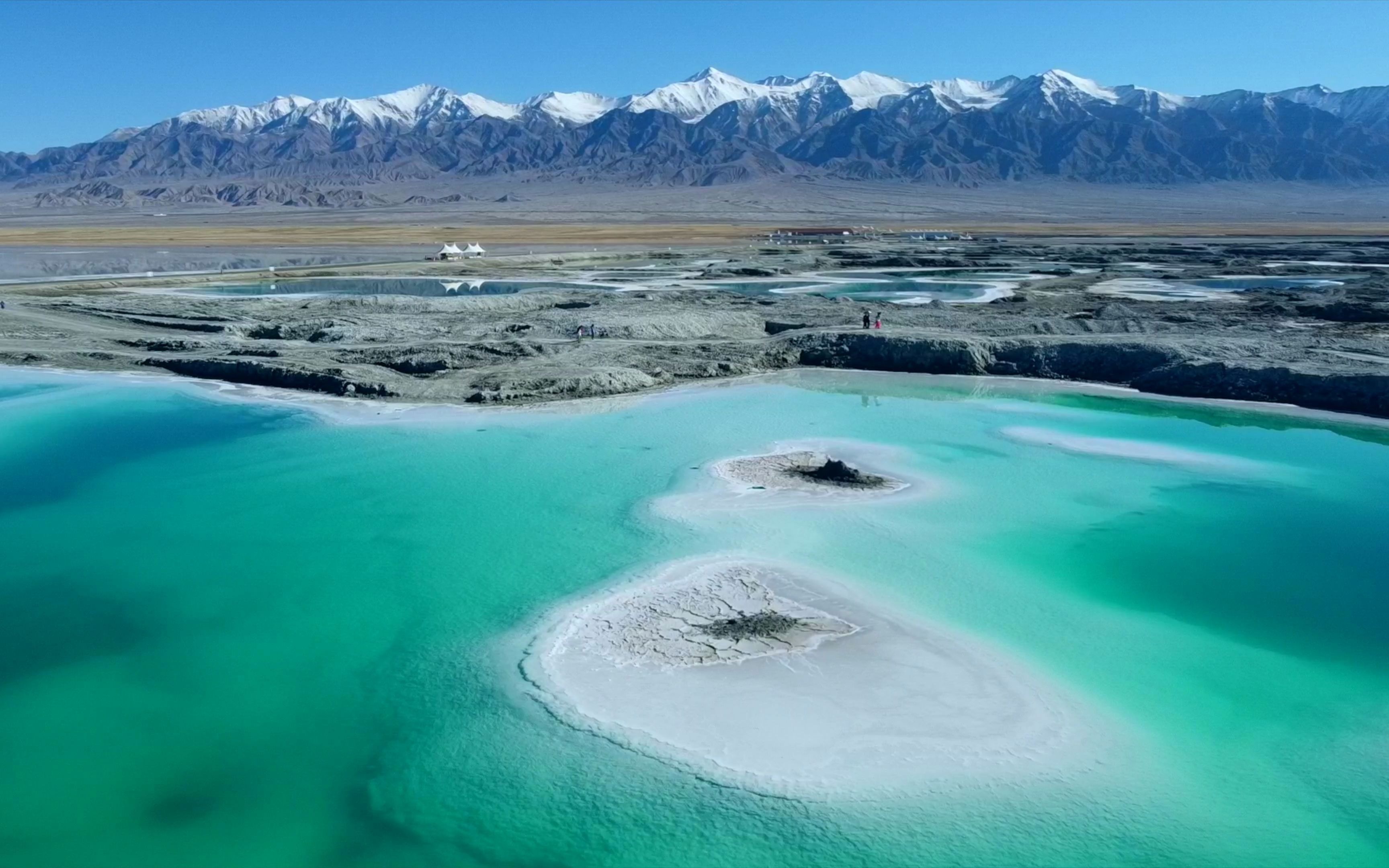 大柴旦翡翠湖,察尔汗盐湖
