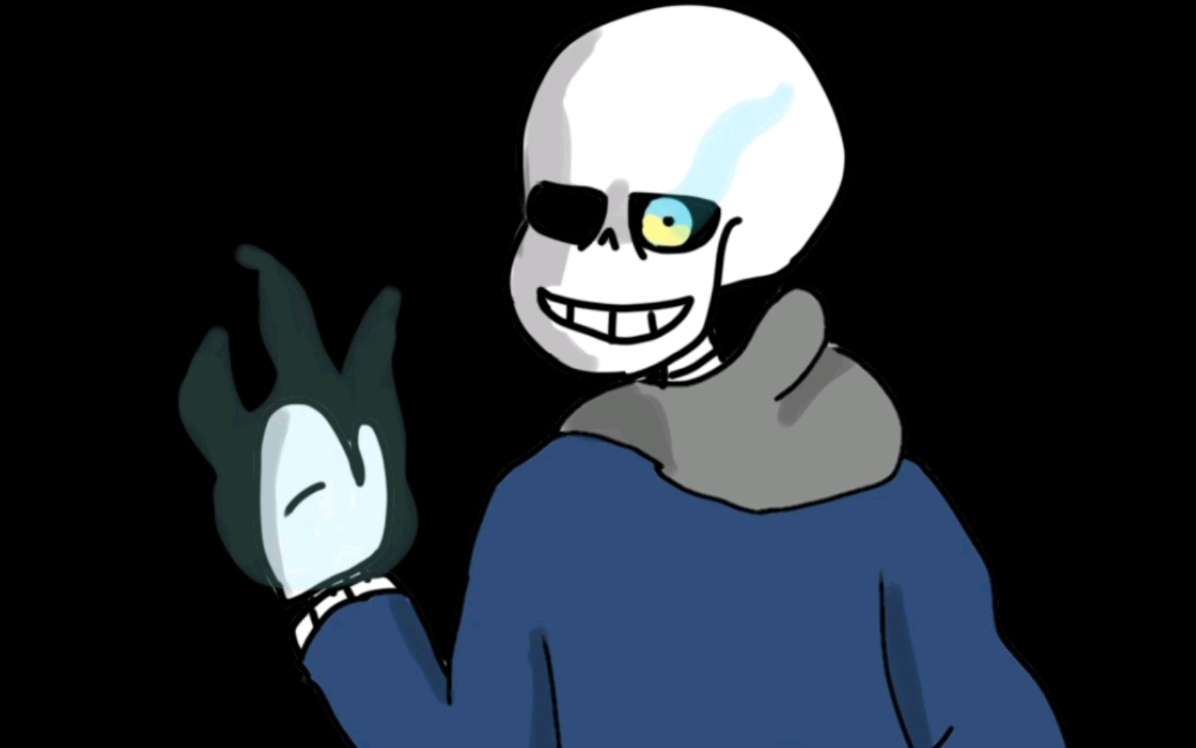 【ut画渣】困难模式sans_哔哩哔哩_bilibili