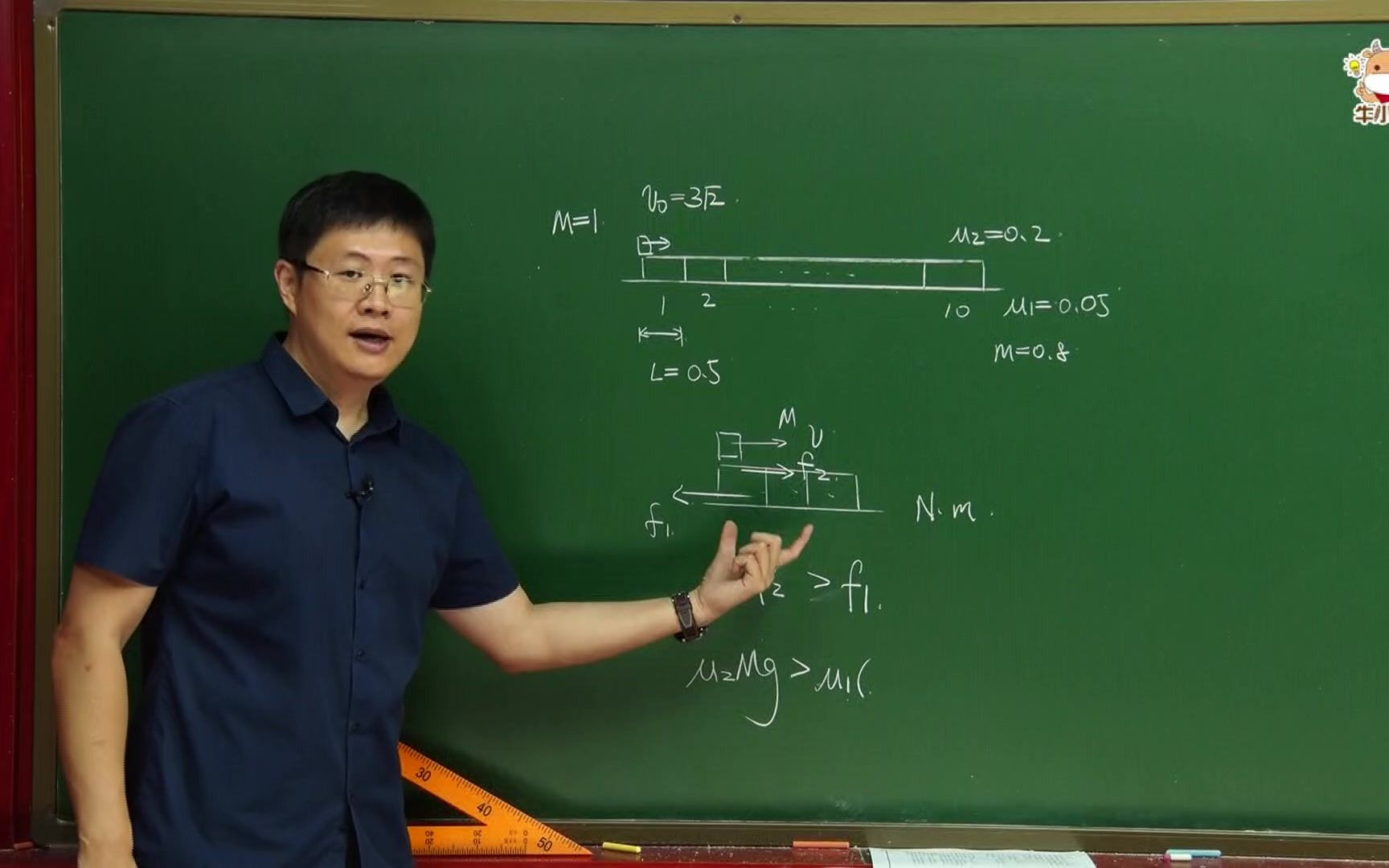 [图]【王文博物理】分析板块模型时思路一定要清晰，尤其是对摩擦力的判断上（难度黄金级）