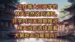 跑到非洲当军阀,正在等大三开学的林天突然收到通知,开学时间无限期推迟,林天当即选择跟着大舅跑去当雇佣兵. 大舅:小子你待会可得跟紧我! 林天...