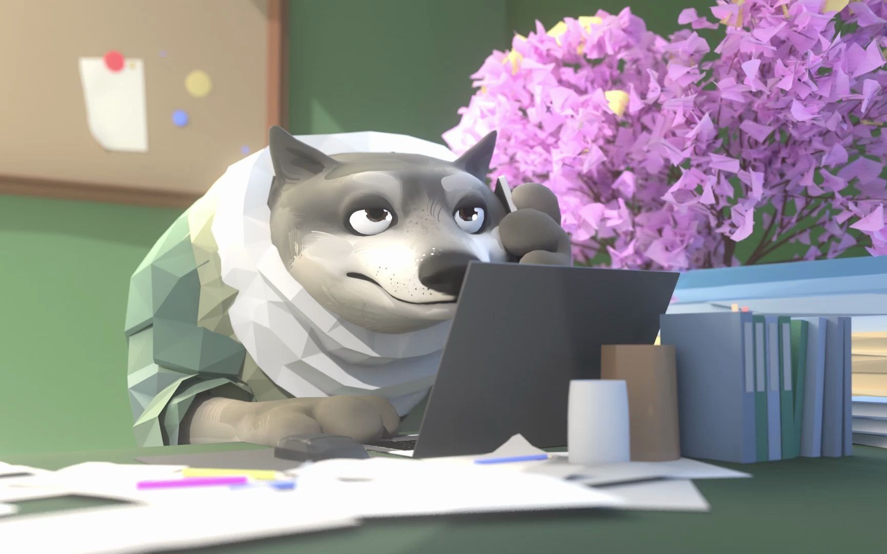 年底搏一搏单车变摩托原创动画平头哥和朋友们