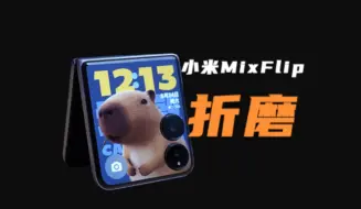 Скачать видео: 别买小废物折磨自己！小米MIX Flip：自费深度体验之后，劝您不要做冤种