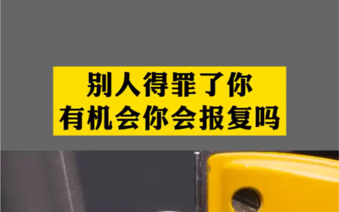 [图]别人得罪了你有机会，你会报复吗？