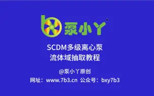 下载视频: SCDM多级离心泵流体域抽取教程