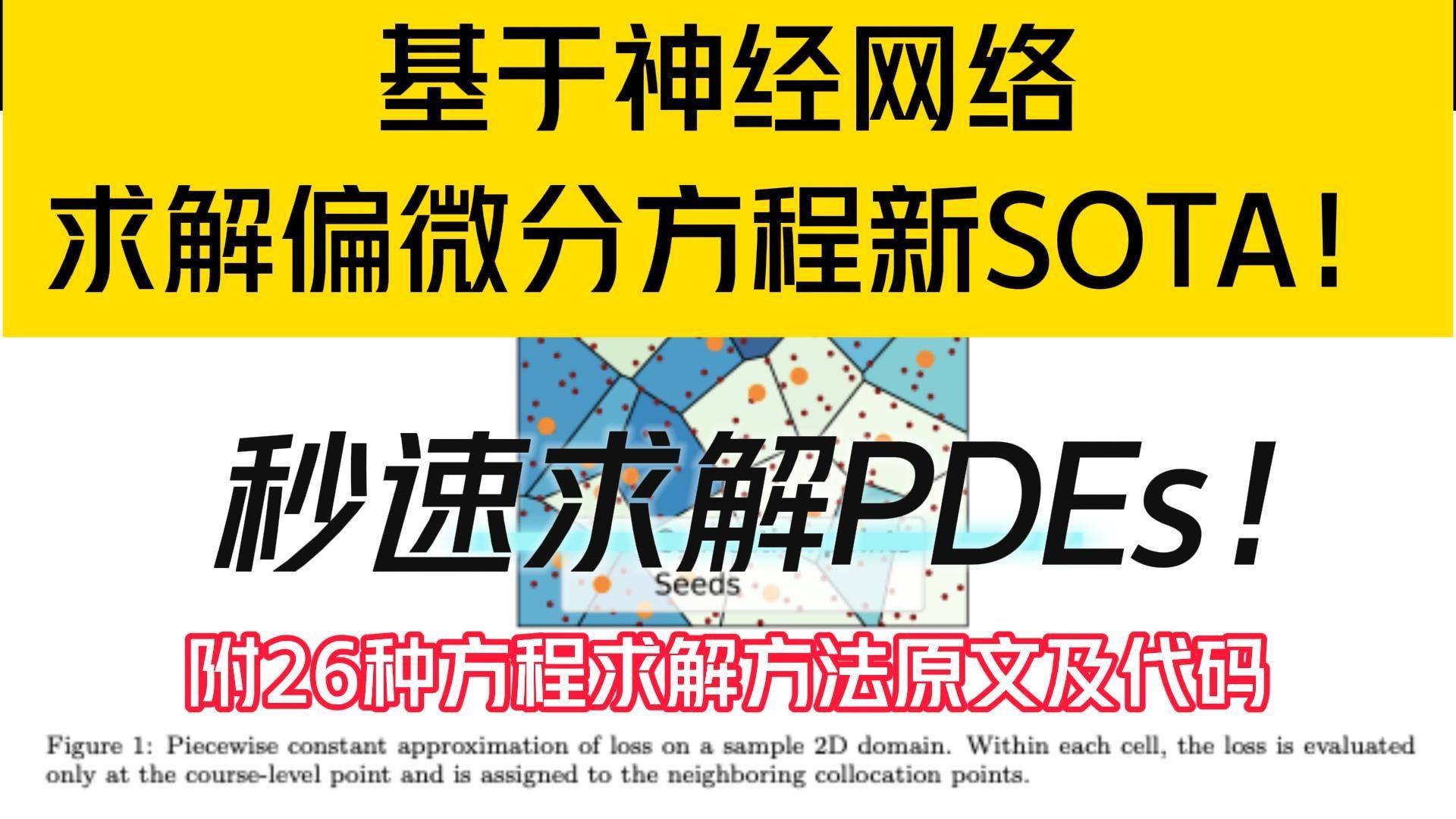 秒速求解PDEs!基于神经网络求解偏微分方程新SOTA!哔哩哔哩bilibili