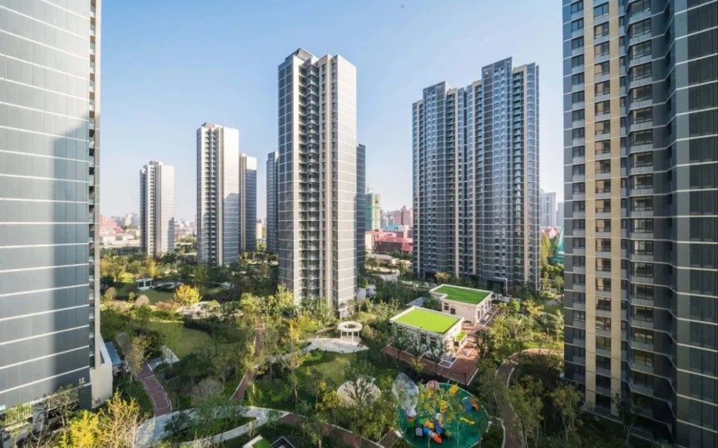 陆家嘴北滨江2016年次新房『尚海郦景』小区环境实拍,二手房出售