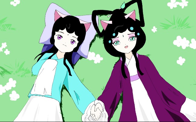 京剧猫墨紫和小青