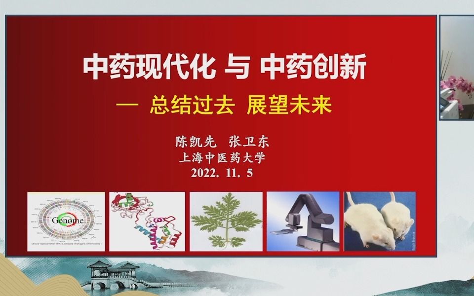 陈凯先院士 中药现代化与中药创新 总结过去 展望未来 20221105哔哩哔哩bilibili