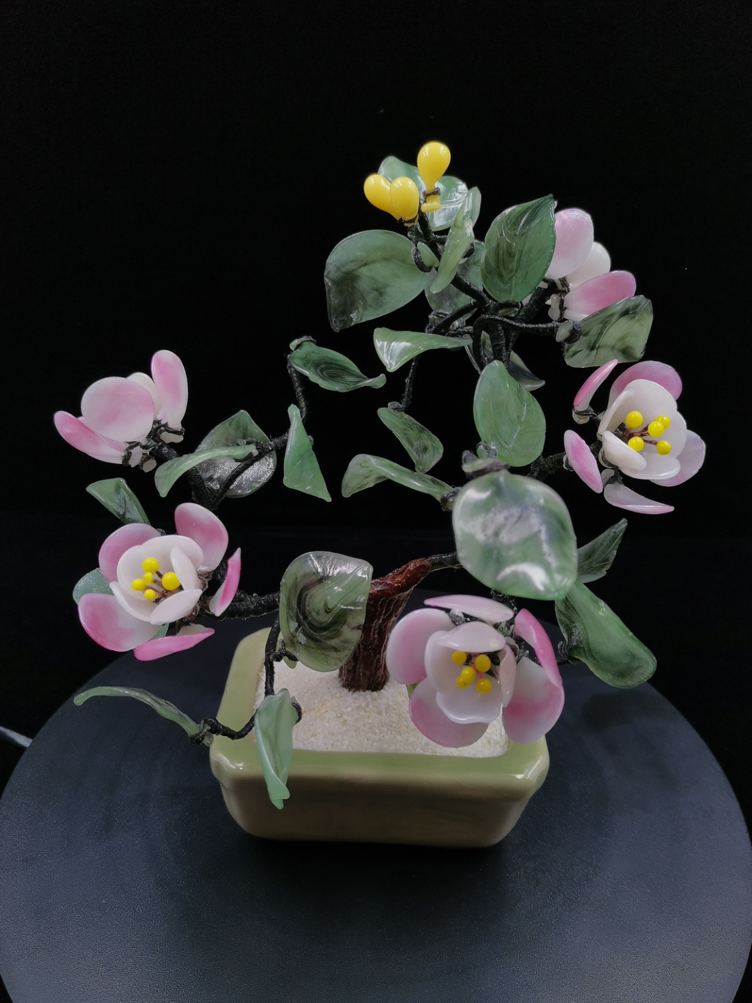 【料器盆景】(老料新作)早期中小盆景005