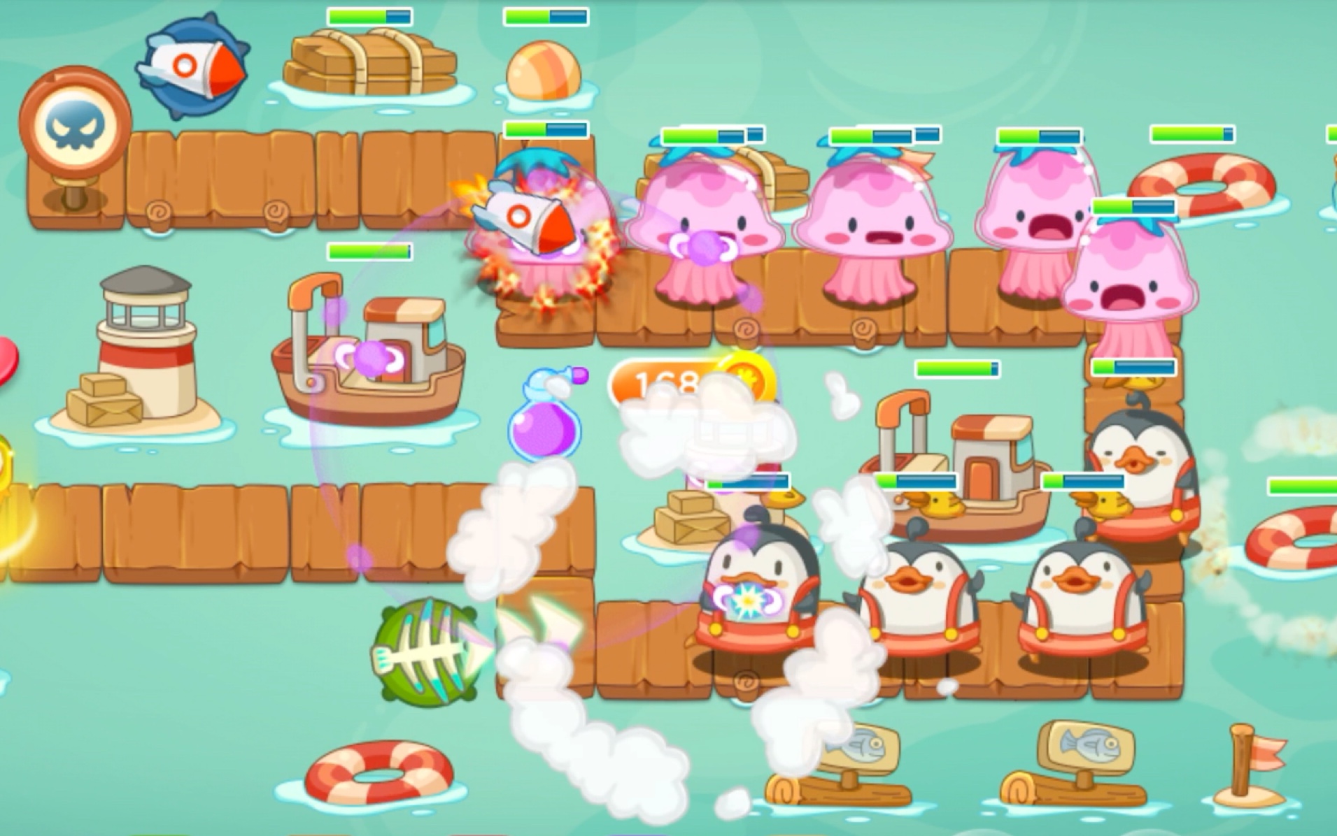 【保卫萝卜3 】 码头 第7关 有想看的其他关评论告诉我