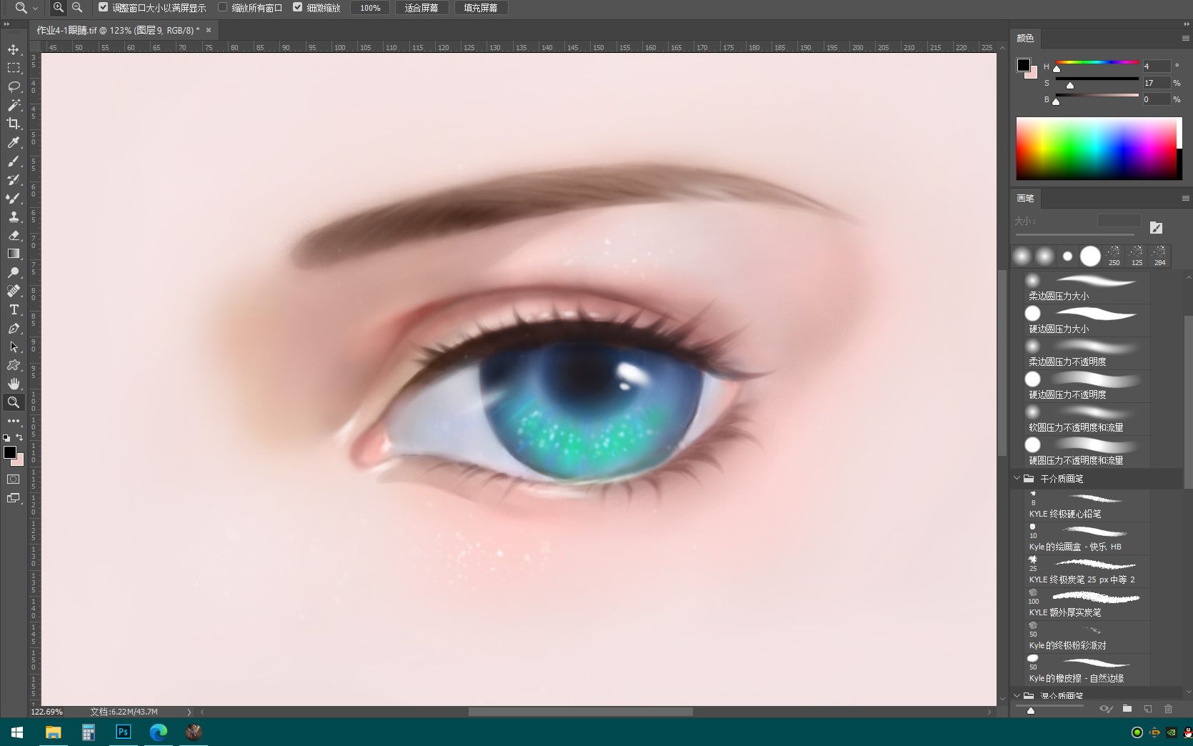 原画作业41五官之眼睛画脸难画眼倒是有人看