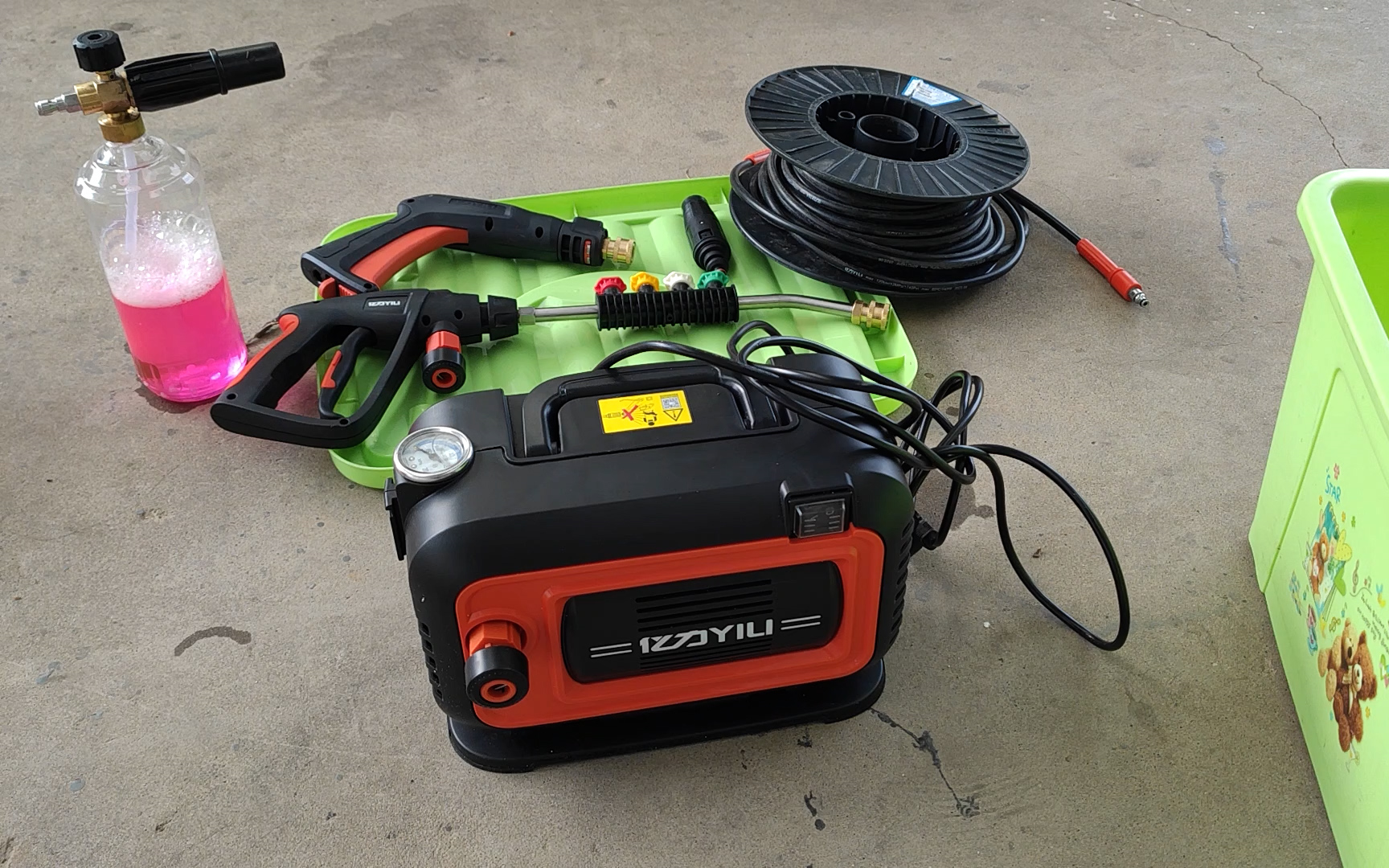 亿力新款4280plus洗车机实际使用效果