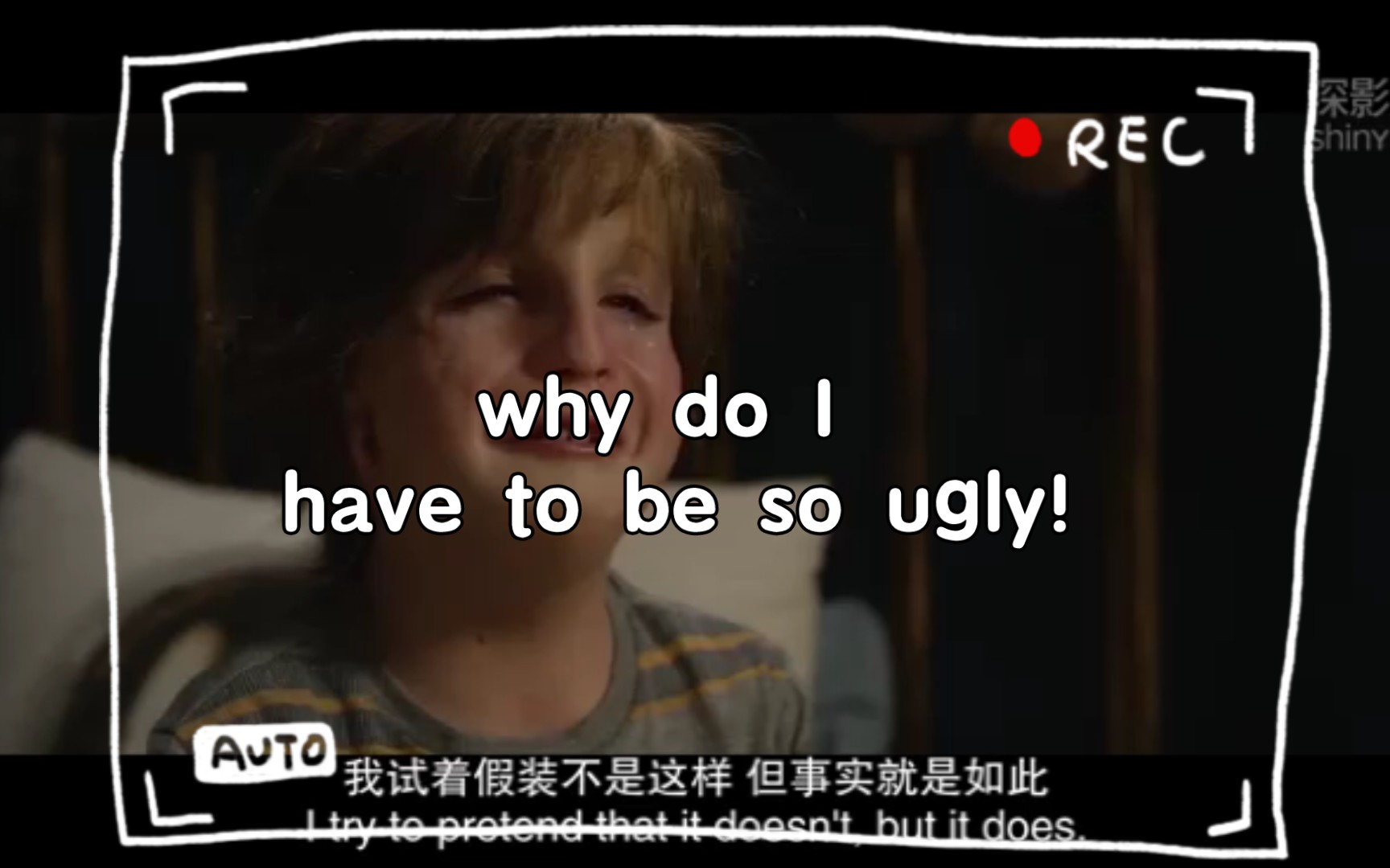 奇迹男孩（上学第一天回家后与妈妈的对话）