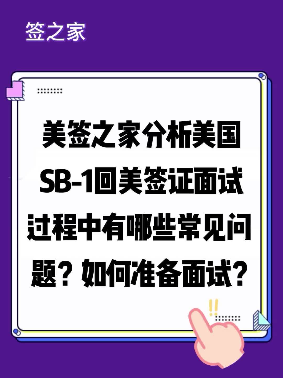 美国 SB1 回美签证面试过程中有哪些常见问题?如何准备面试?哔哩哔哩bilibili