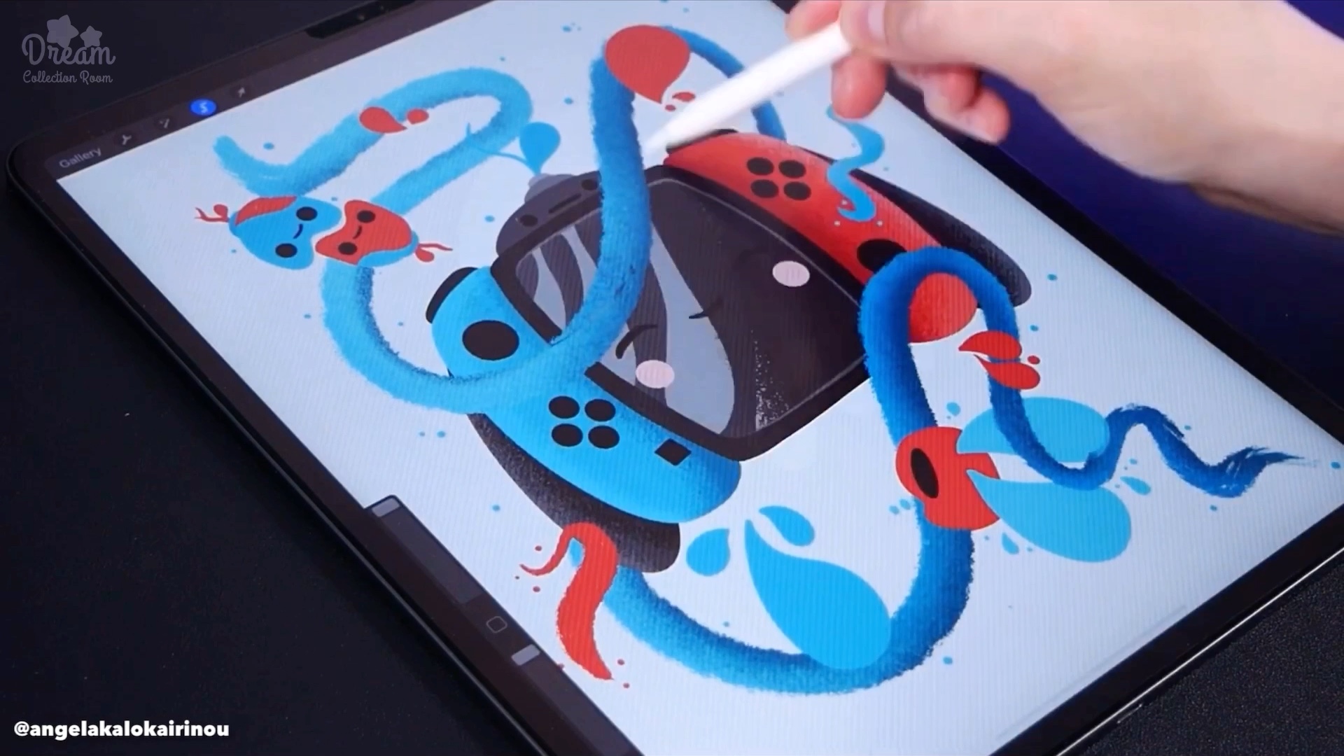 【手绘】可爱switch拟人手绘!