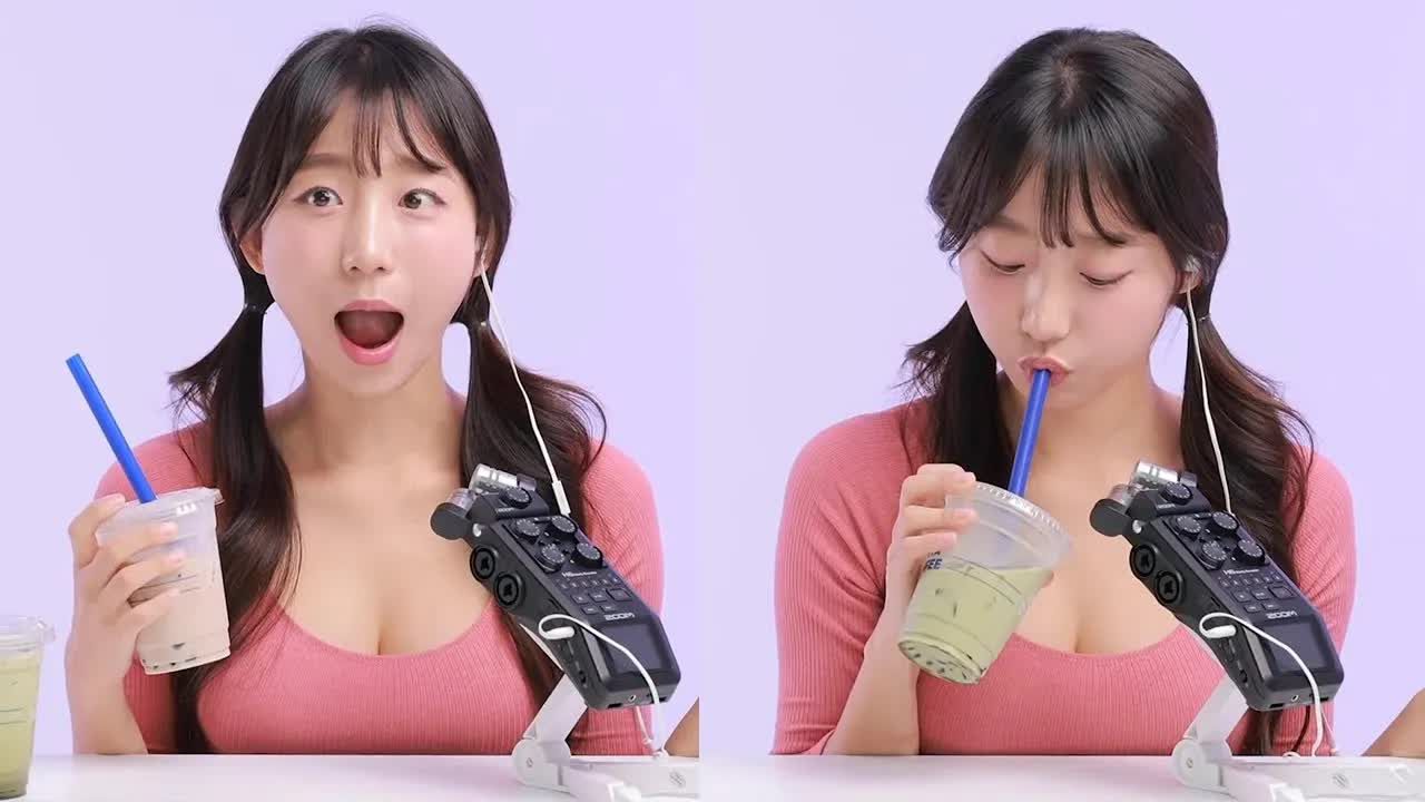 [图]【Eunji】助眠 |  1小时！珍珠奶茶🥤 耐嚼的珍珠奶茶！ 1小时的泡泡咀嚼声~😉