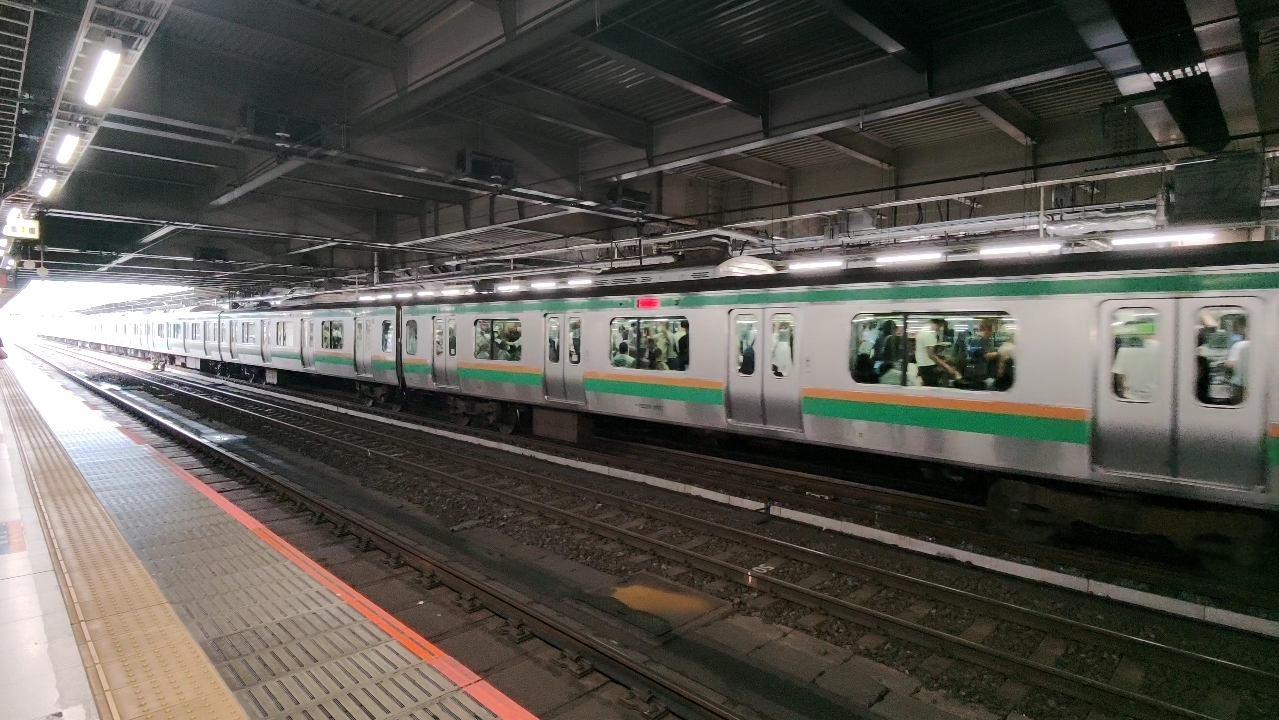 【jr湘南新宿线】逗子方向列车到达大宮站